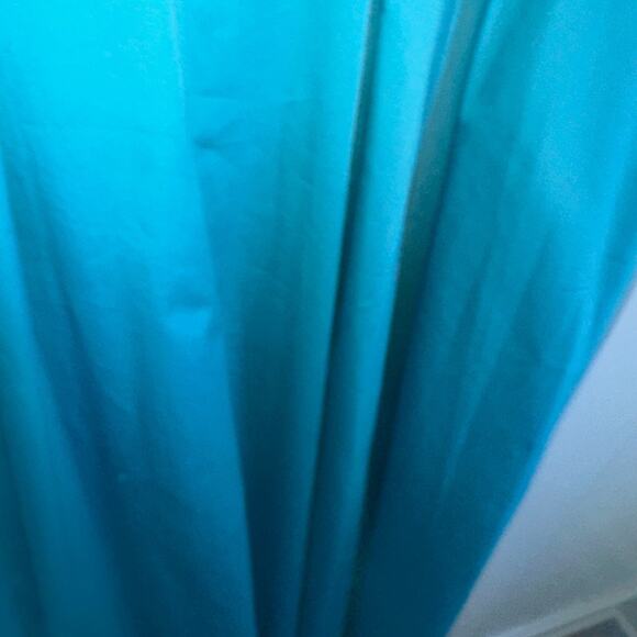 Max Mara Weekend Dress 12 Blue Vertice Side Zip Pockets Fit & Flare NWT! Classic - Picture 10 of 12